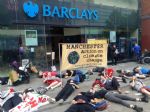 Climate Change Protest at Barclays Bank Manchester